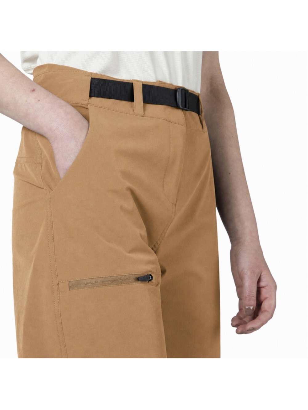 Women's Rossignol Hiking Shorts Size S Beige Black